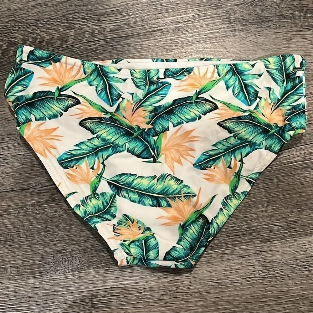 Teal Strand 2-piece bikini set w/ unique wrap cross over - S